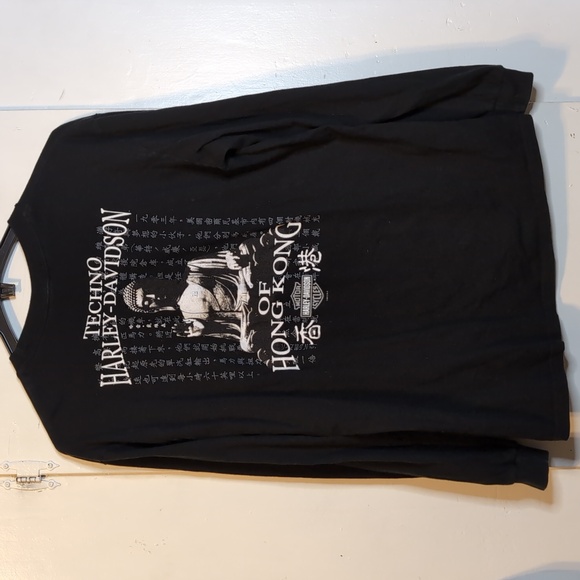 Harley-Davidson Other - Harley Davidson Buddha Hong Kong long sleeve tee mens XL
